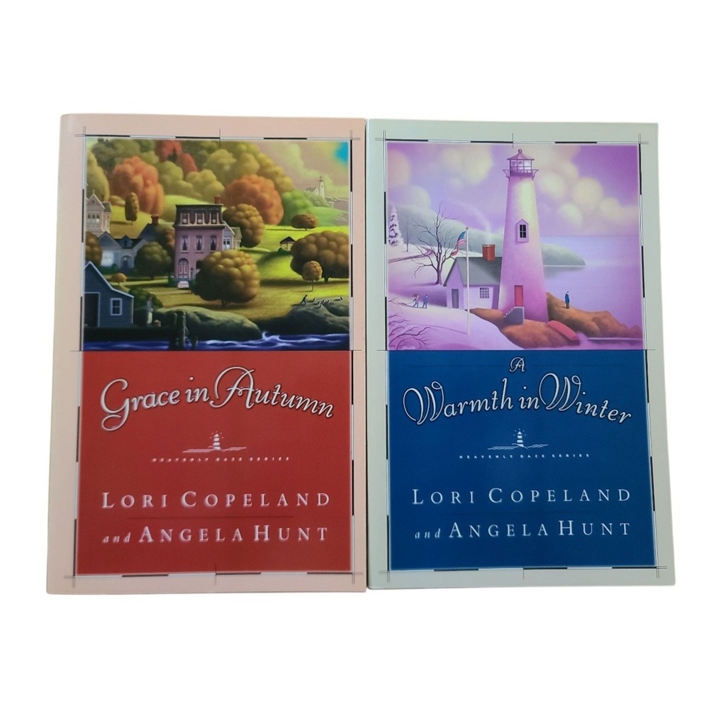 Grace in Autumn & A Warmth in Winter by Lori Copeland & Angela Hunt Books set